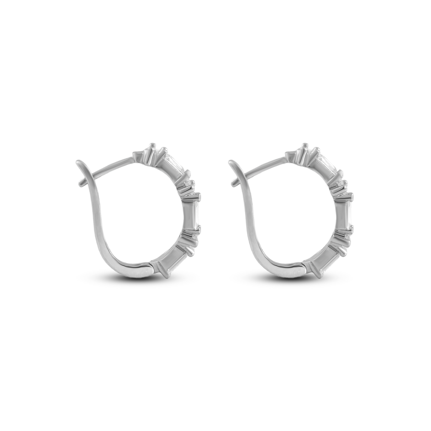 Elegant Silver Hoop Earrings