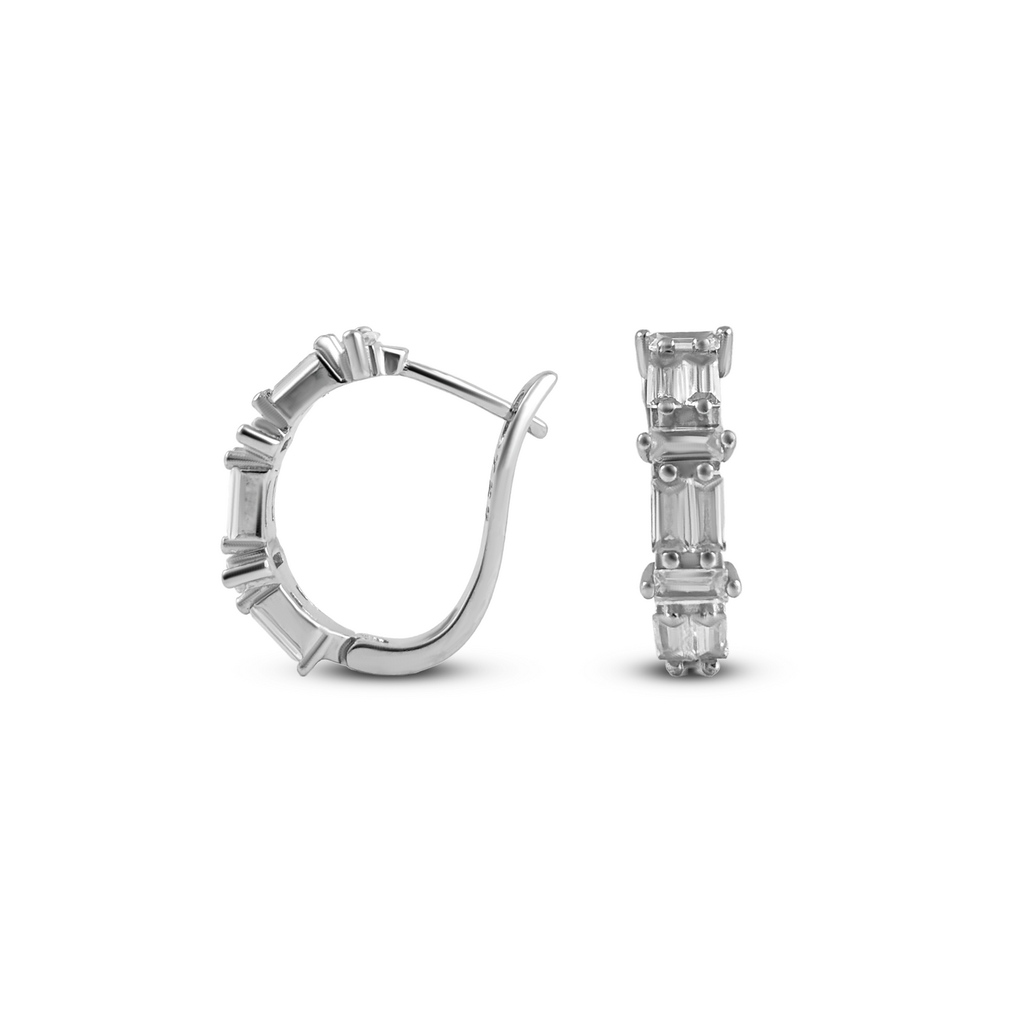 Elegant Silver Hoop Earrings