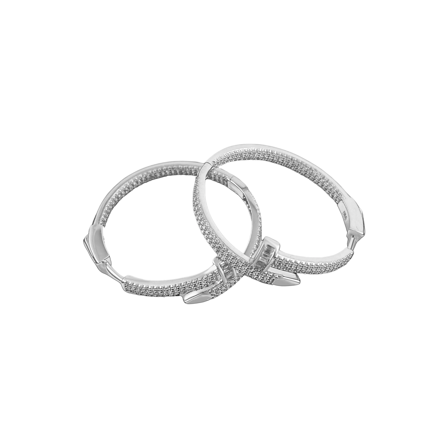 Chic Silver Hoop Earrings