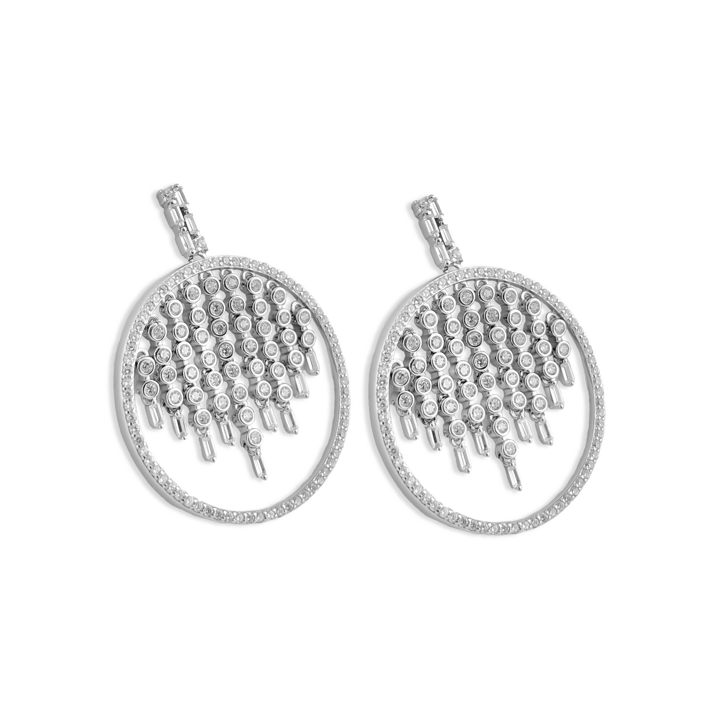 Radiant Crystal Chandelier Earrings