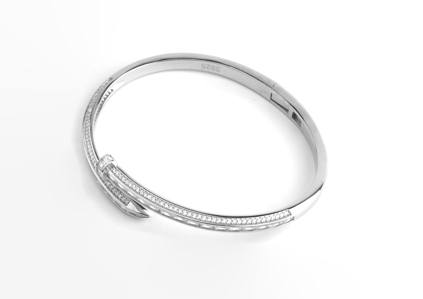 Silver Heart Bracelet and Ring Set