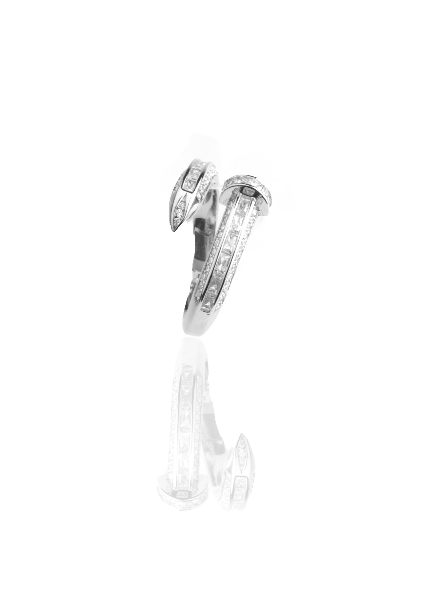 Silver Heart Bracelet and Ring Set