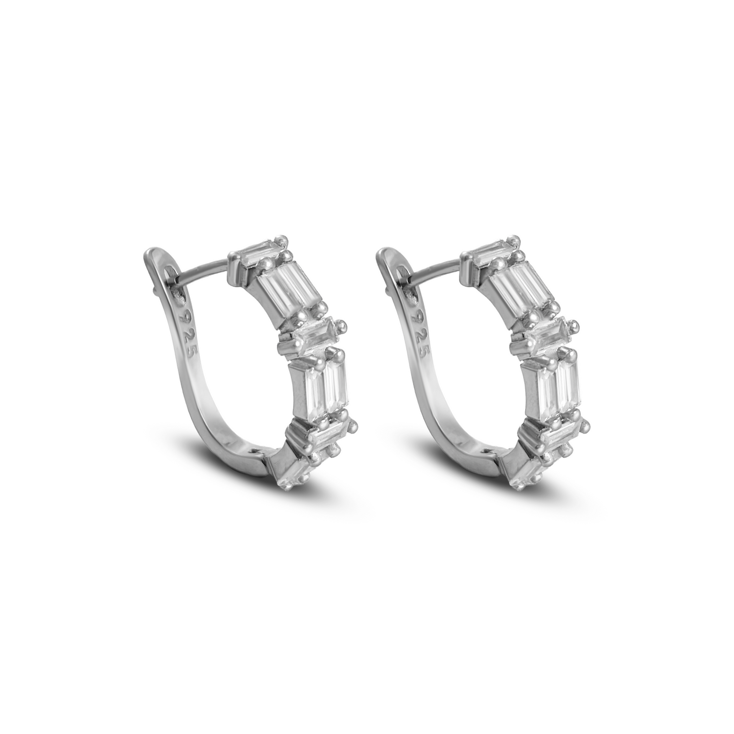 Elegant Silver Hoop Earrings