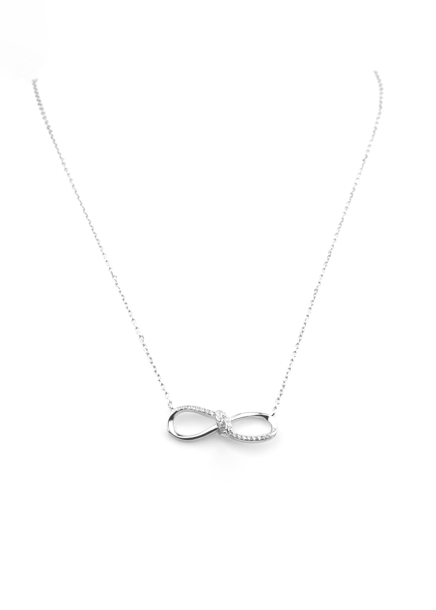 Infinity Charm Silver Necklace