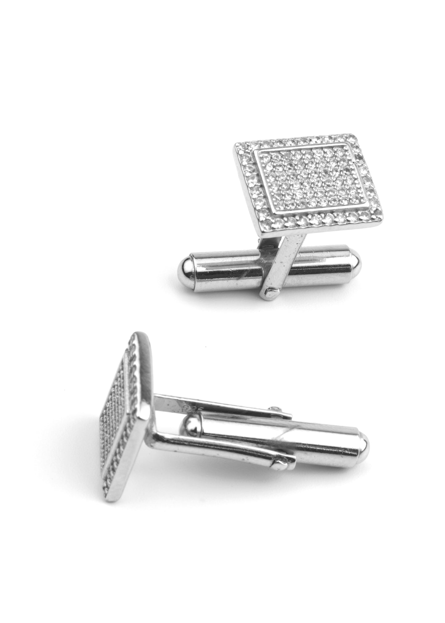 Sterling Silver Sparkle Cufflinks
