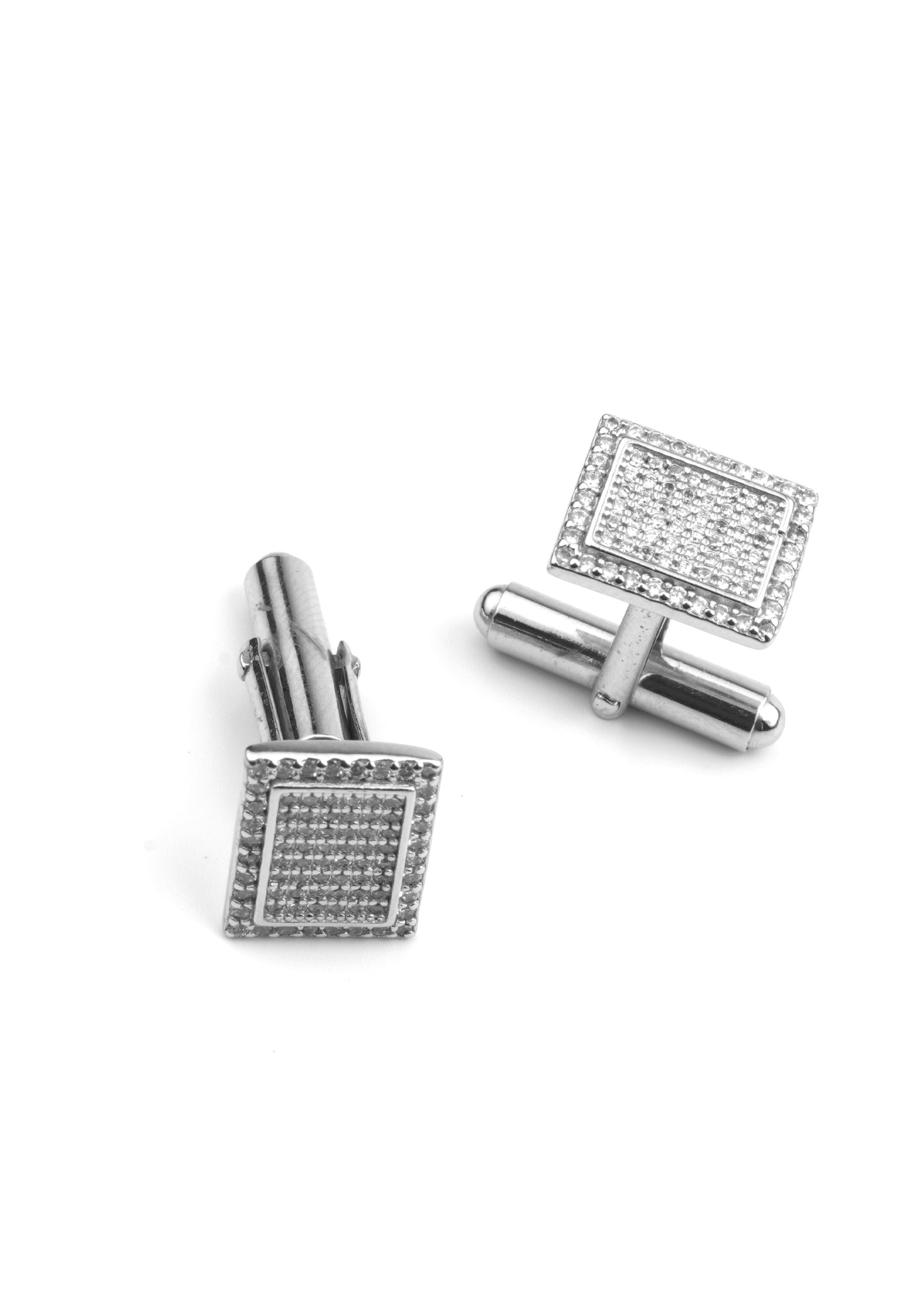 Sterling Silver Sparkle Cufflinks