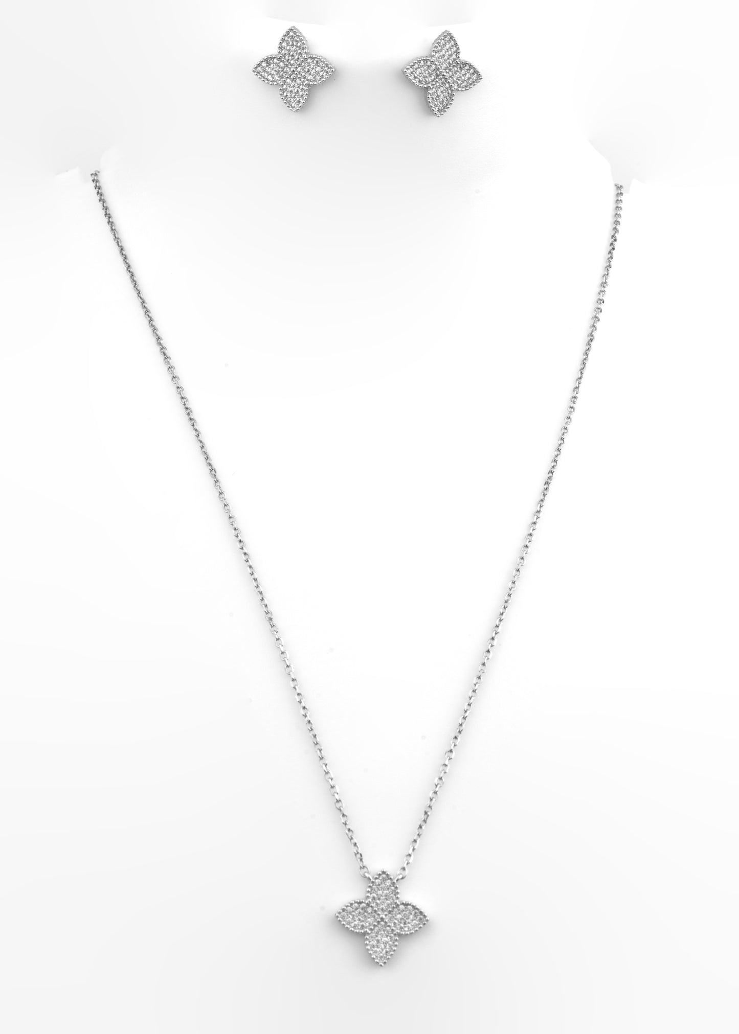 Silver Clover Set
