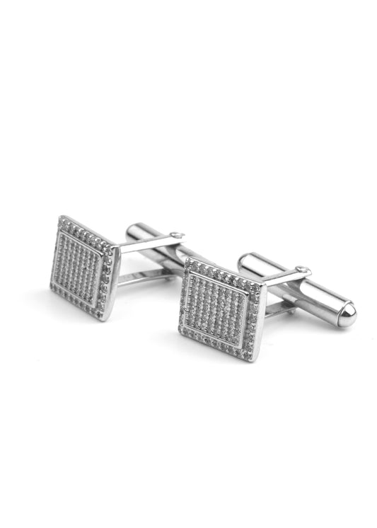 Sterling Silver Sparkle Cufflinks