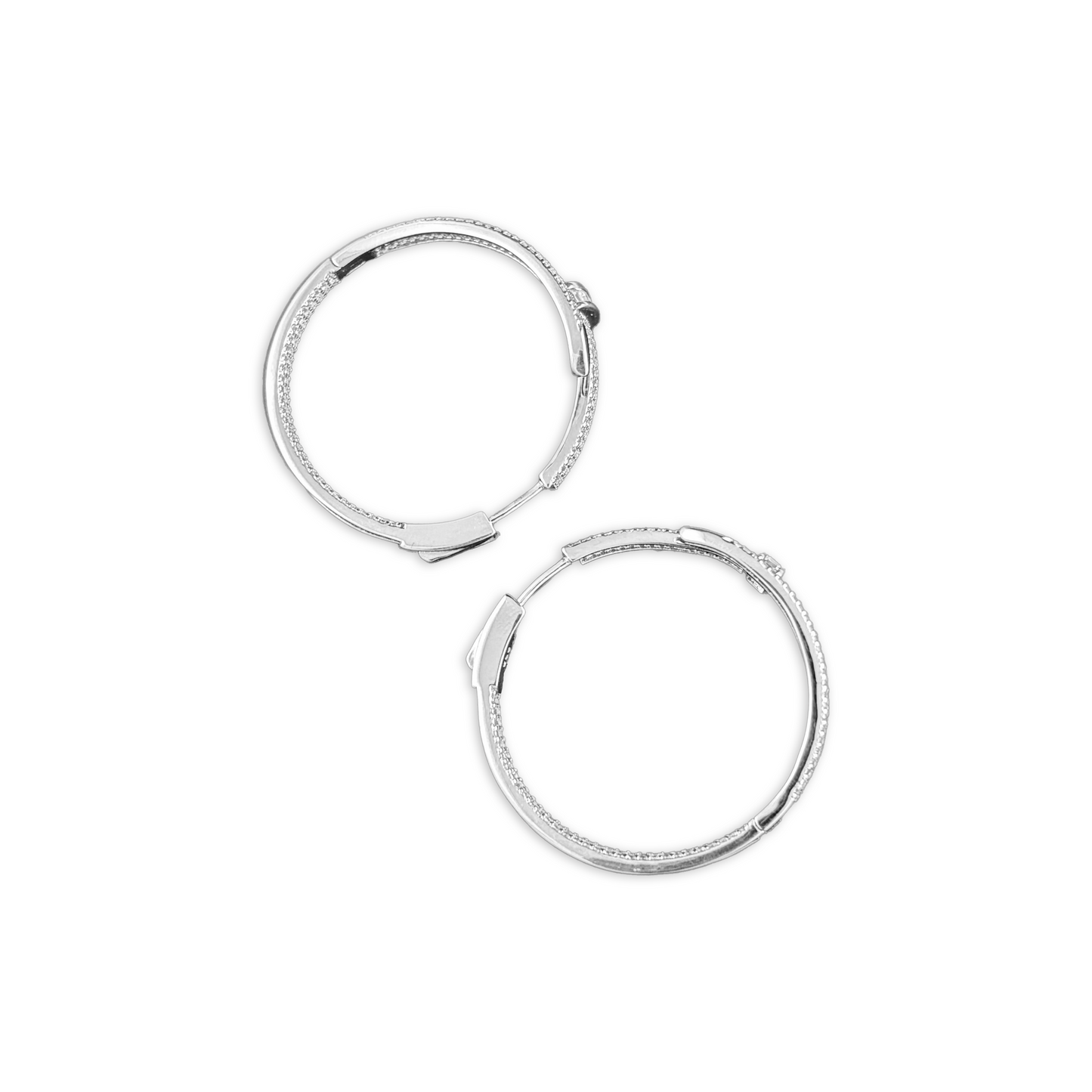 Chic Silver Hoop Earrings