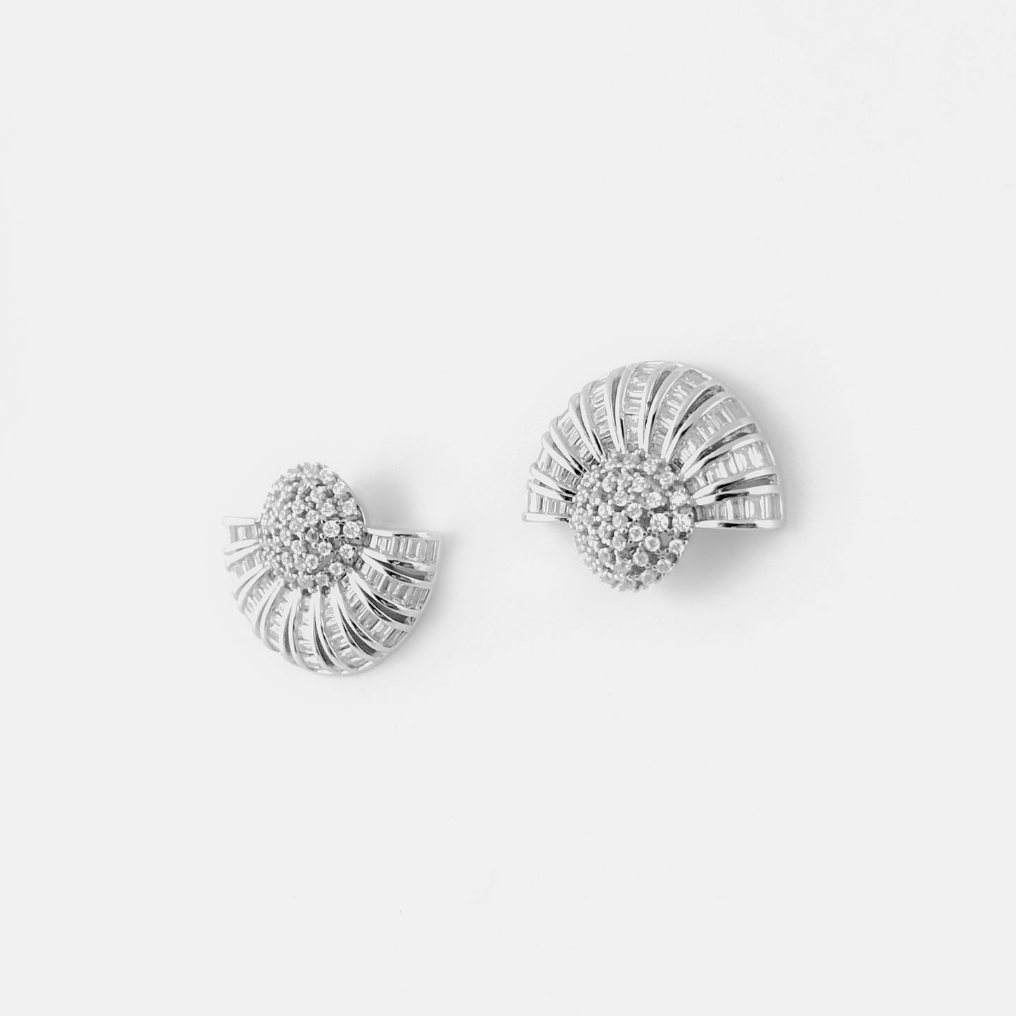 Silver Sunbeam Earrings