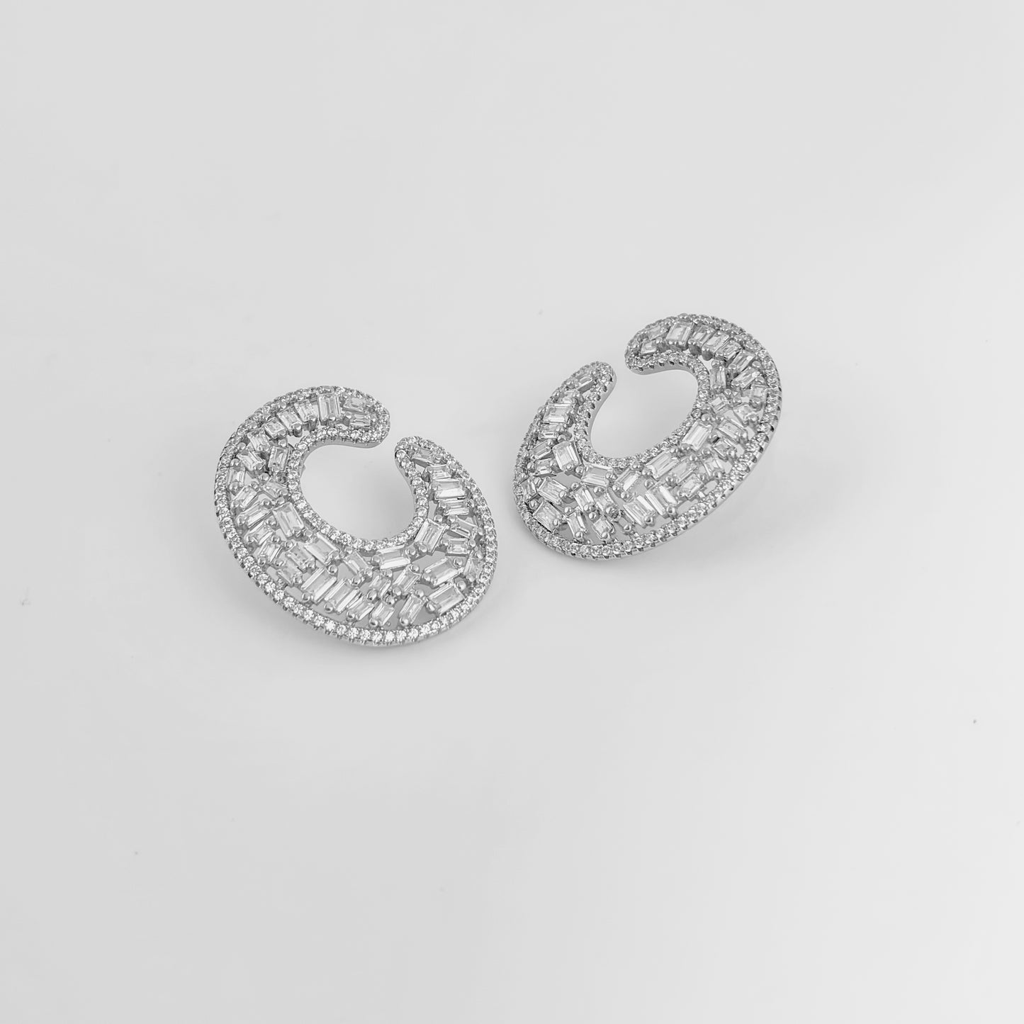 Sterling Silver C-Hoop Earrings