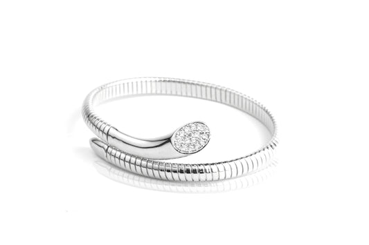Sterling Silver Serpent Wrap Bracelet