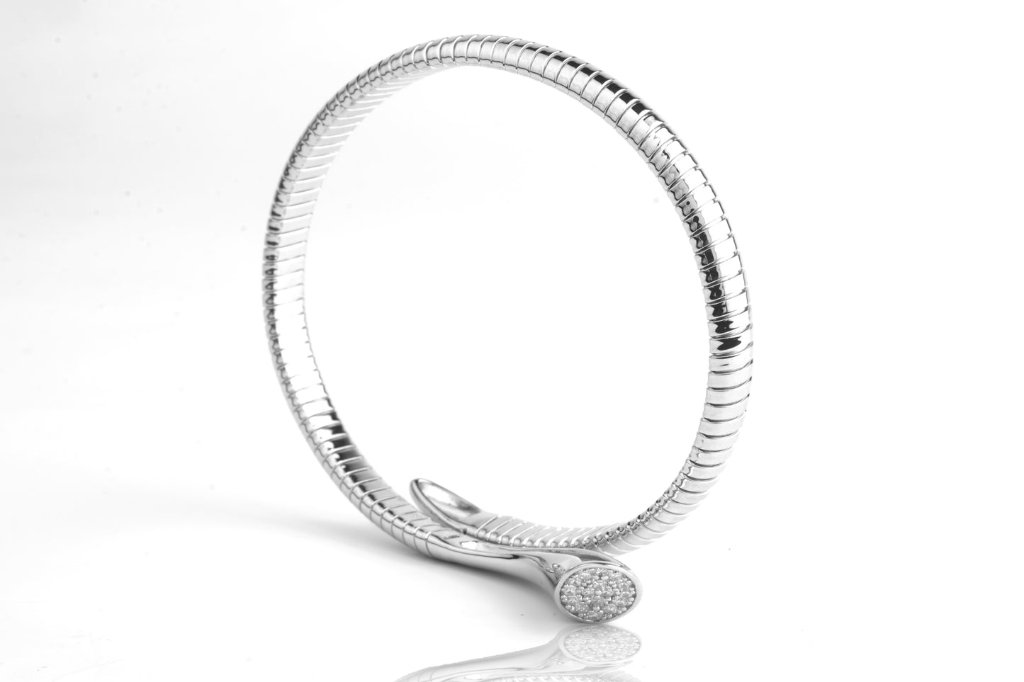 Sterling Silver Serpent Wrap Bracelet