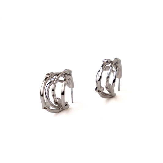 Intertwined Elegance Hoop Earrings