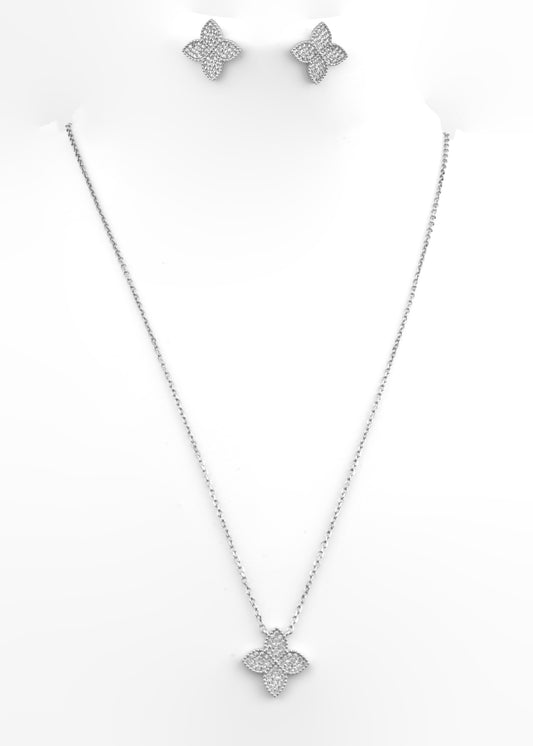Silver Clover Set